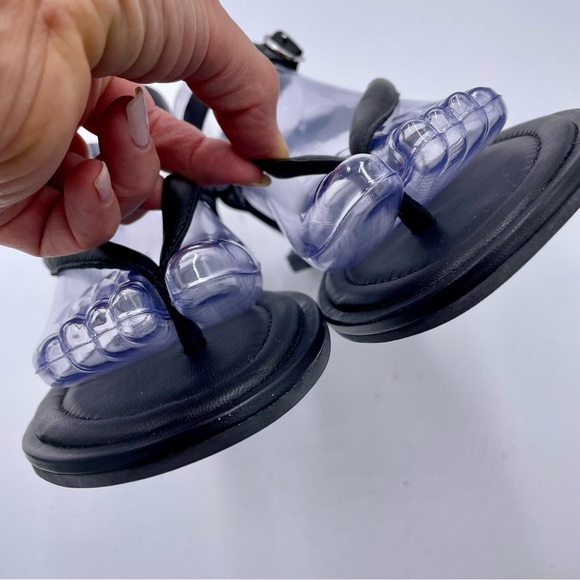 NEW Everlane Black Leather Endless Summer Ankle Strap Sandal in Size 7 - Picture 6 of 16